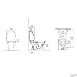 Staand Kindertoilet Boss & Wessing Flower Achter Onder Aansluiting (Exclusief Zitting) -Badkamer Thuis staand kindertoilet creavit flower achter aansluiting exclusief zitting tech