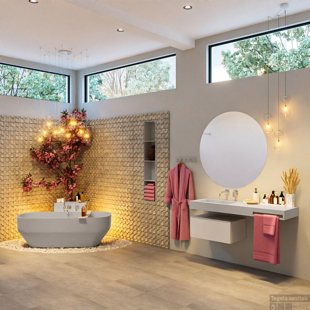 STONE Vrijstaand Bad 170x75cm Kleur Linen / Linen 4 STONE Vrijstaand Bad 170x75cm Kleur Linen / Linen - Afbeelding 2