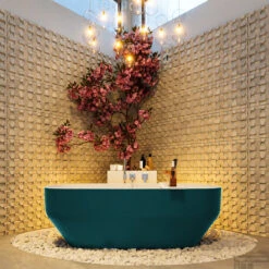 STONE Vrijstaand Bad 170x75cm Kleur Smag / Talc -Badkamer Thuis stone 3 00015