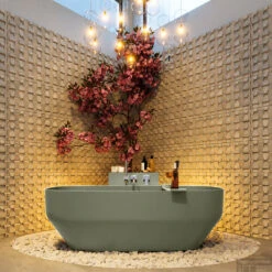 STONE Vrijstaand Bad 170x75cm Kleur Army / Army -Badkamer Thuis stone 3 00023