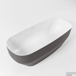 STONE Vrijstaand Bad 170x75cm Kleur Dark Grey / Talc