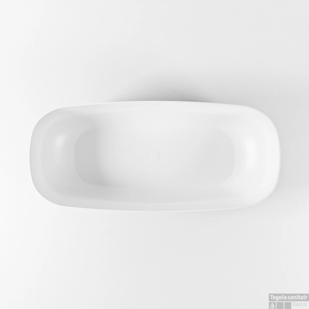 STONE Vrijstaand Bad 170x75cm Kleur Dark Grey / Talc 11 STONE Vrijstaand Bad 170x75cm Kleur Dark Grey / Talc - Afbeelding 9