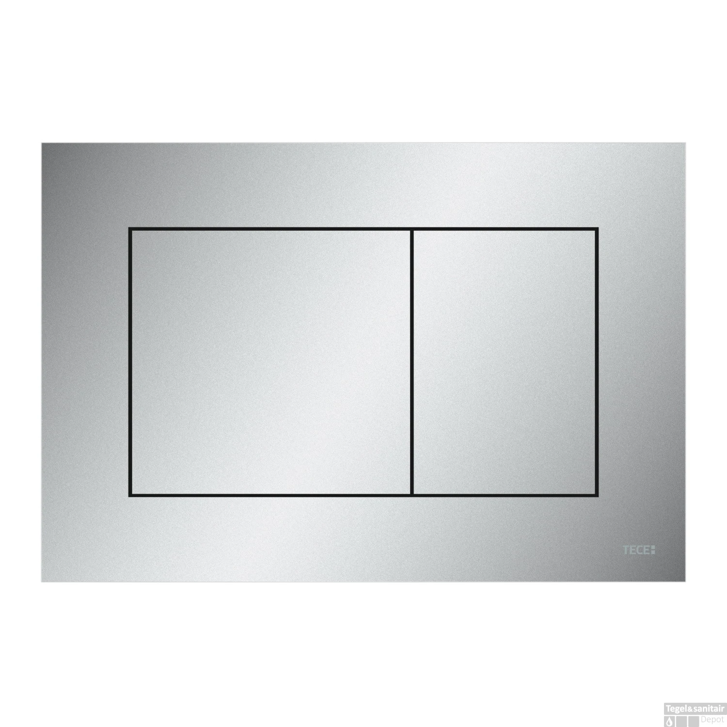 Bedieningsplaat Toilet TECE Now Kunststof Mat Chroom 3 Bedieningsplaat Toilet TECE Now Kunststof Mat Chroom