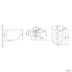 TECE Profil Toiletset Set65 Mudo Mat Zwart Met TECE Drukplaat -Badkamer Thuis tece profil toiletset set65 mudo mat zwart met tece drukplaat tech
