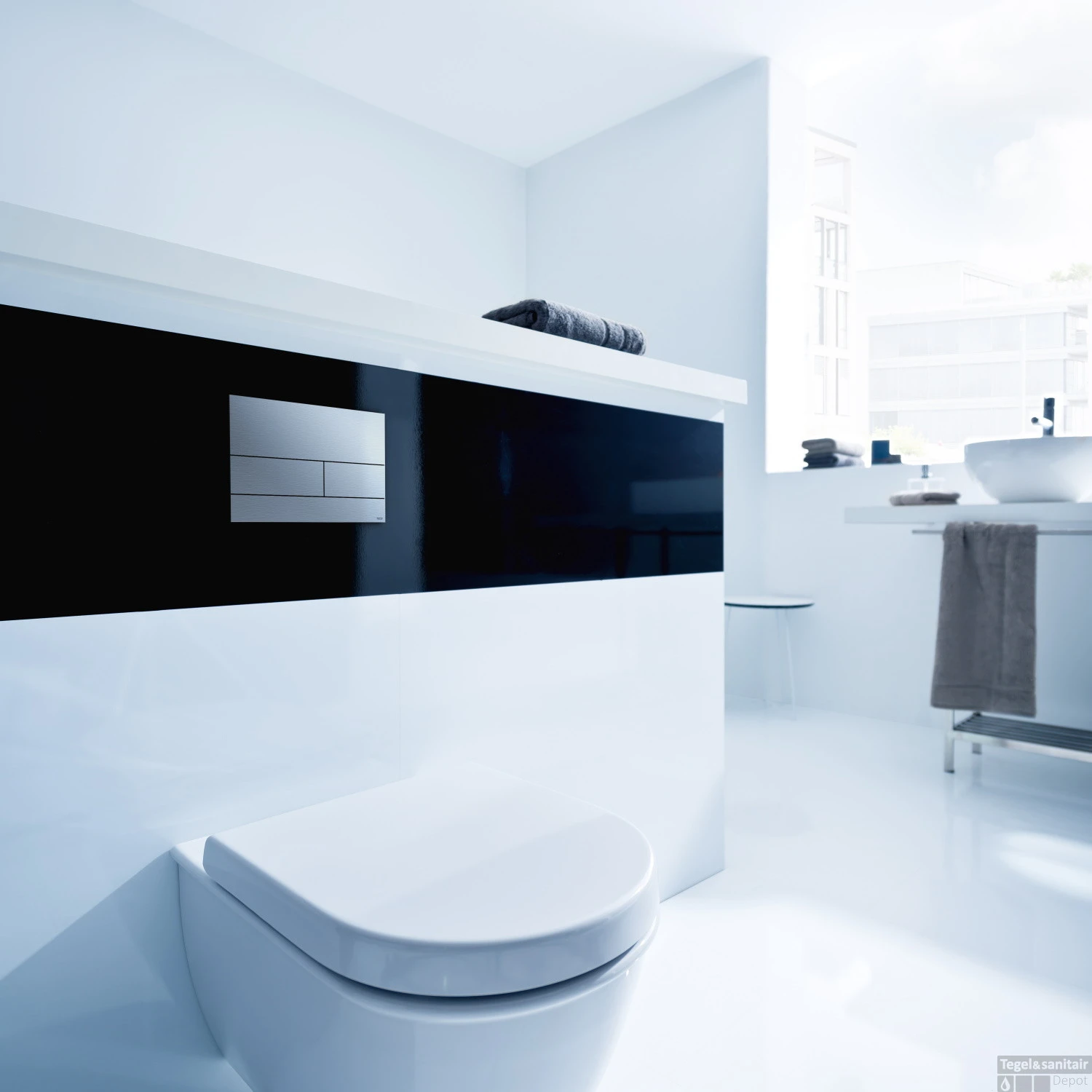 Bedieningsplaat Toilet TECE Square II Geborsteld RVS 4 Bedieningsplaat Toilet TECE Square II Geborsteld RVS - Afbeelding 2