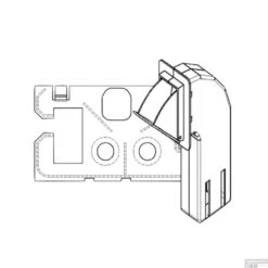 Toiletblokhouder Tbv Geberit Up100 (delta Drukplaten) 11 Toiletblokhouder Tbv Geberit Up100 (delta Drukplaten) -Badkamer Thuis toiletblokhouder up100.1