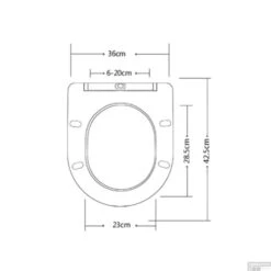 Toiletbril Boss & Wessing Softclose Zitting Met Deksel 36 Cm Wit -Badkamer Thuis toiletbril boss wessing softclose zitting met deksel 36 cm wit tech