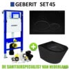 Geberit UP320 Toiletset Set45 Wiesbaden Vesta Rimless Mat Zwart Met Matzwarte Drukplaat 1 Geberit UP320 Toiletset Set45 Wiesbaden Vesta Rimless Mat Zwart Met Matzwarte Drukplaat -Badkamer Thuis toiletset geberit up320 set45 milo