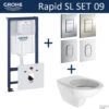 Grohe Rapid SL Toiletset Set09 Boss & Wessing Brussel Met Grohe Arena Of Skate Drukplaat -Badkamer Thuis toiletset grohe rapid sl set09