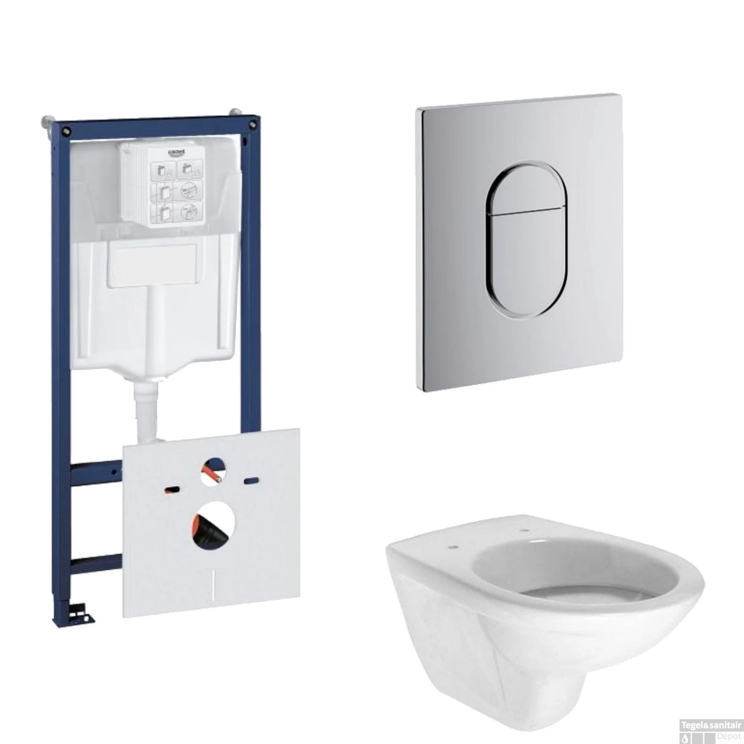 Grohe Rapid SL Toiletset Set09 Boss & Wessing Brussel Met Grohe Arena Of Skate Drukplaat 10 Grohe Rapid SL Toiletset Set09 Boss & Wessing Brussel Met Grohe Arena Of Skate Drukplaat - Afbeelding 8