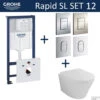 Grohe Rapid SL Toiletset Set12 Wiesbaden Vesta 52 Cm Met Grohe Arena Of Skate Drukplaat -Badkamer Thuis toiletset grohe rapid sl set12