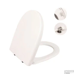 Grohe Rapid SL Toiletset Set14 B&W Zero Diepspoel Met Grohe Arena Of Skate Drukplaat -Badkamer Thuis toiletzitting boss en wessing zero 0271792 3