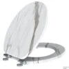 Toiletzitting Allibert Naturo 36,7x5x45 Cm Wit Marmer -Badkamer Thuis toiletzitting allibert naturo 36 7x5x45 cm wit marmer sfeer1