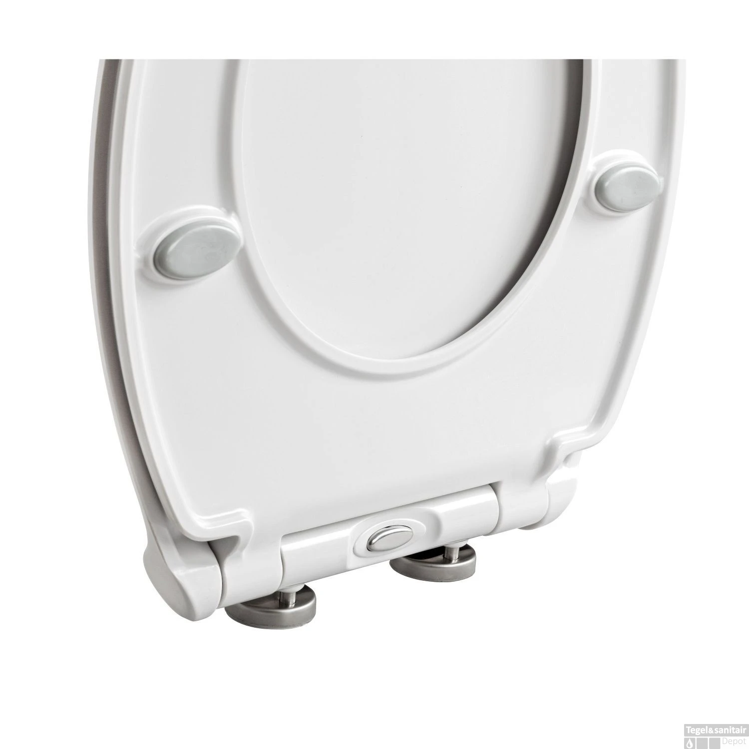 Toiletzitting Allibert System Soft-Close Afklikbaar Glanzend Wit 5 Toiletzitting Allibert System Soft-Close Afklikbaar Glanzend Wit - Afbeelding 3