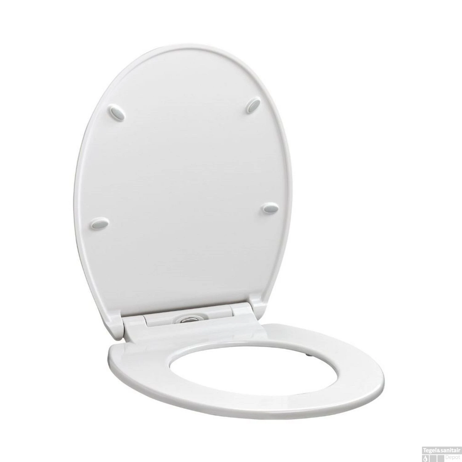Toiletzitting Allibert System Soft-Close Afklikbaar Glanzend Wit 3 Toiletzitting Allibert System Soft-Close Afklikbaar Glanzend Wit