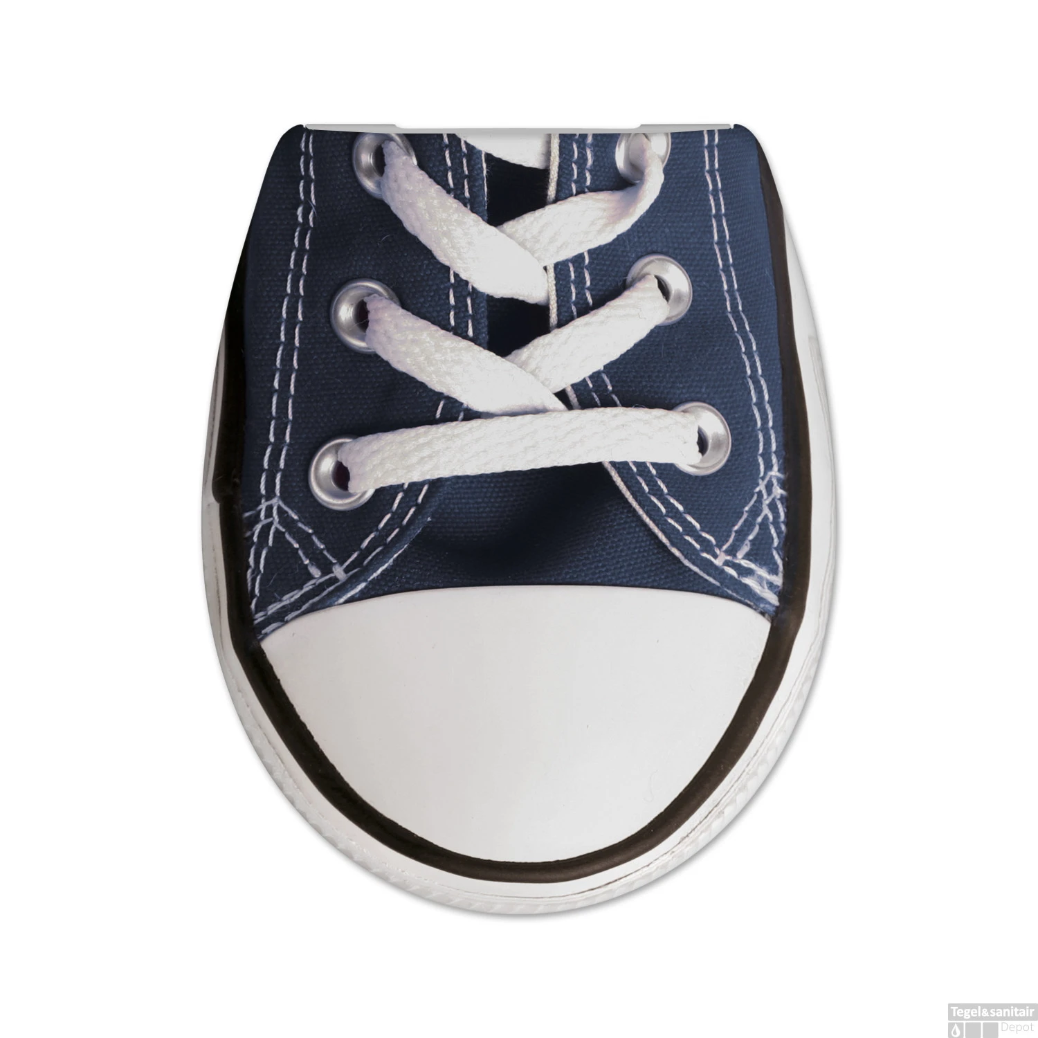 Toiletzitting Cedo Sneaker Softclose Wit Blauw 3 Toiletzitting Cedo Sneaker Softclose Wit Blauw - Afbeelding 2