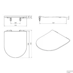 Toiletzitting Sanindusa Sanibold Slim Softclose Clip Off Met Bevestigingsmateriaal Wit -Badkamer Thuis toiletzitting sanindusa sanibold slim softclose clip off met bevestigingsmateriaal wit tech