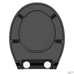 Toiletzitting Schutte Slim Black Ultra Dun Afklikbaar Soft Close Zwart Verstelbaar HoH 7 Tot 19 Cm -Badkamer Thuis toiletzitting schutte slim black ultra dun afklikbaar soft close zwart detail2