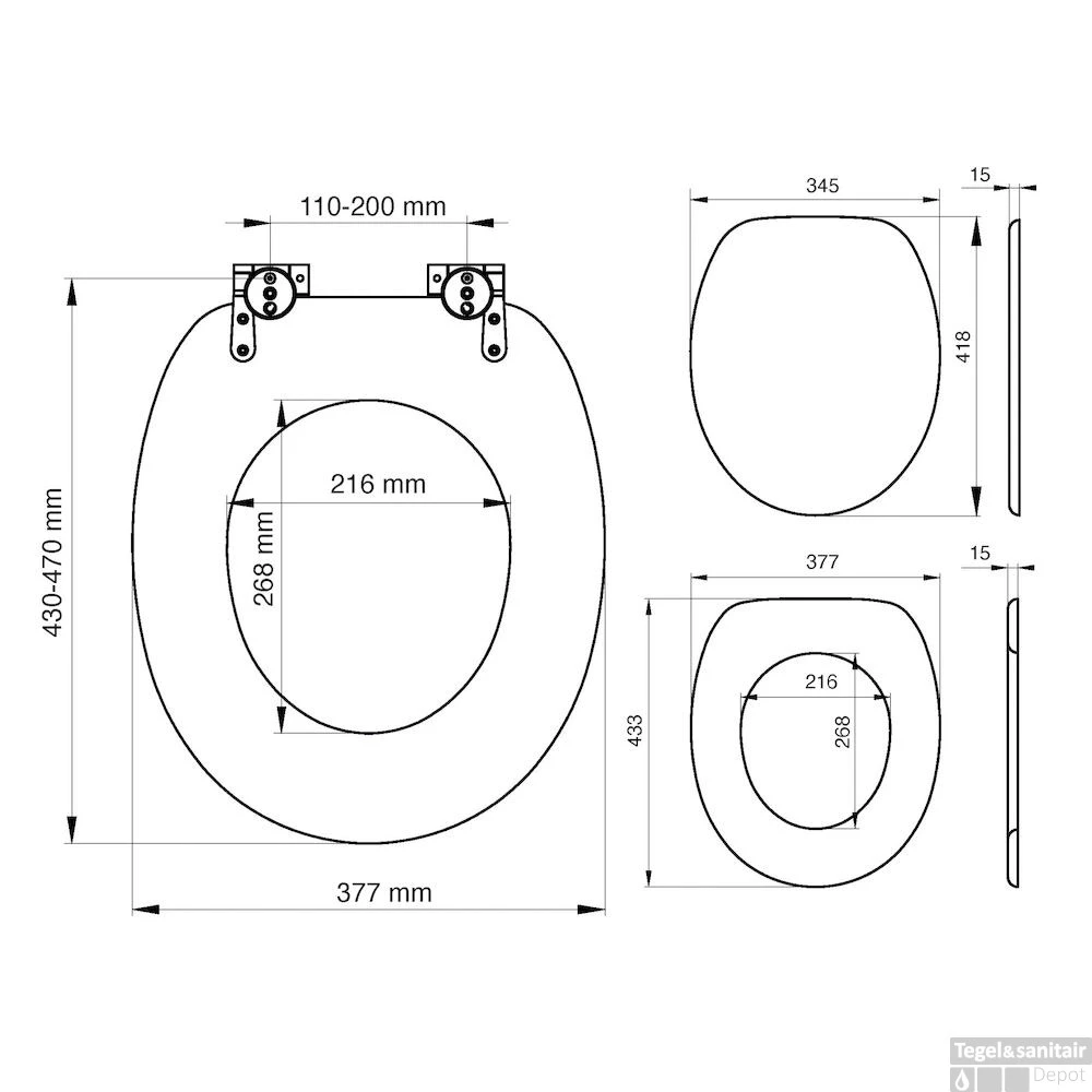 Toiletzitting Tiger Blackwash Softclose Hout Zwart 11 Toiletzitting Tiger Blackwash Softclose Hout Zwart - Afbeelding 9