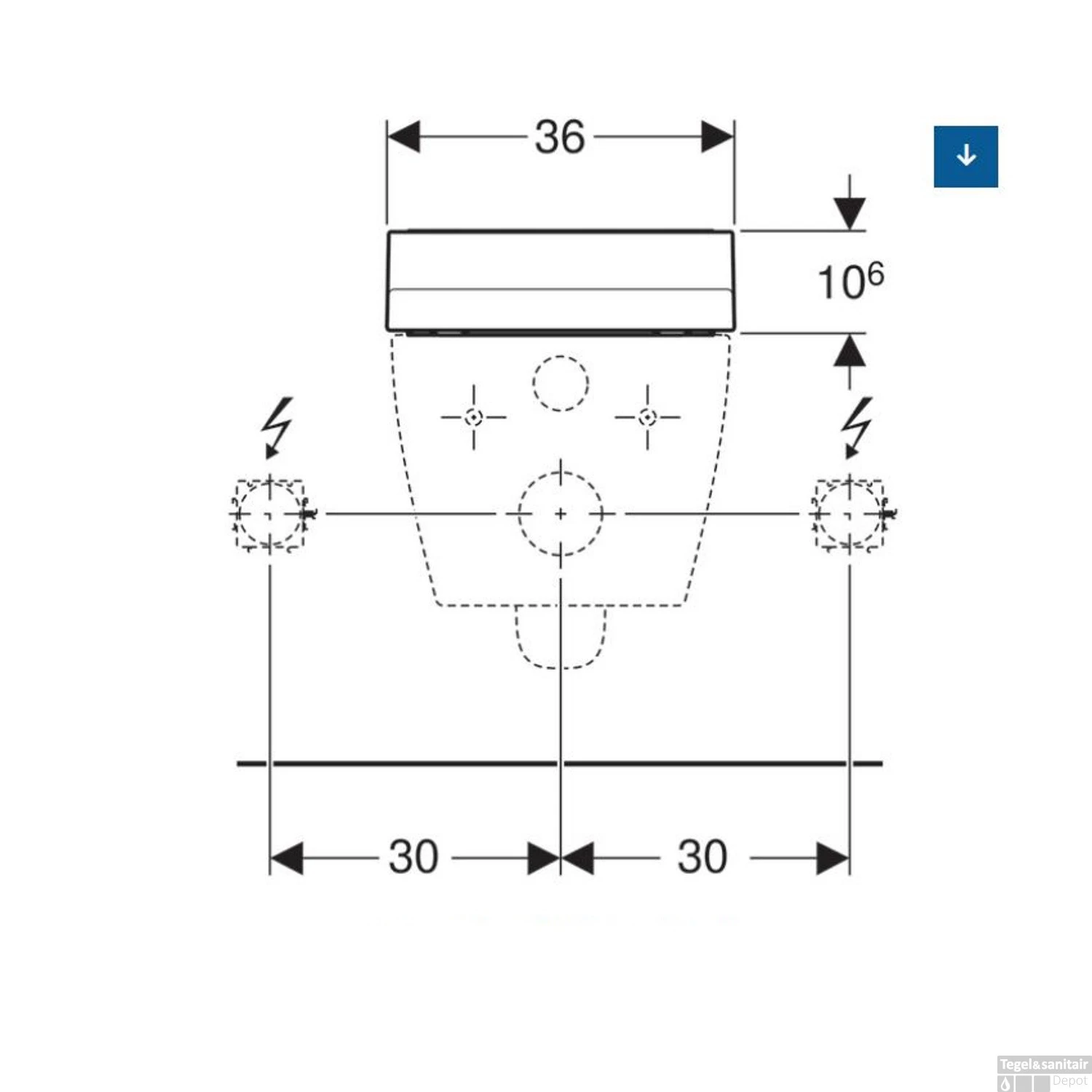 Toiletzitting Met Onderdouche Geberit AquaClean Tuma Classic Alpien Wit 6 Toiletzitting Met Onderdouche Geberit AquaClean Tuma Classic Alpien Wit - Afbeelding 4
