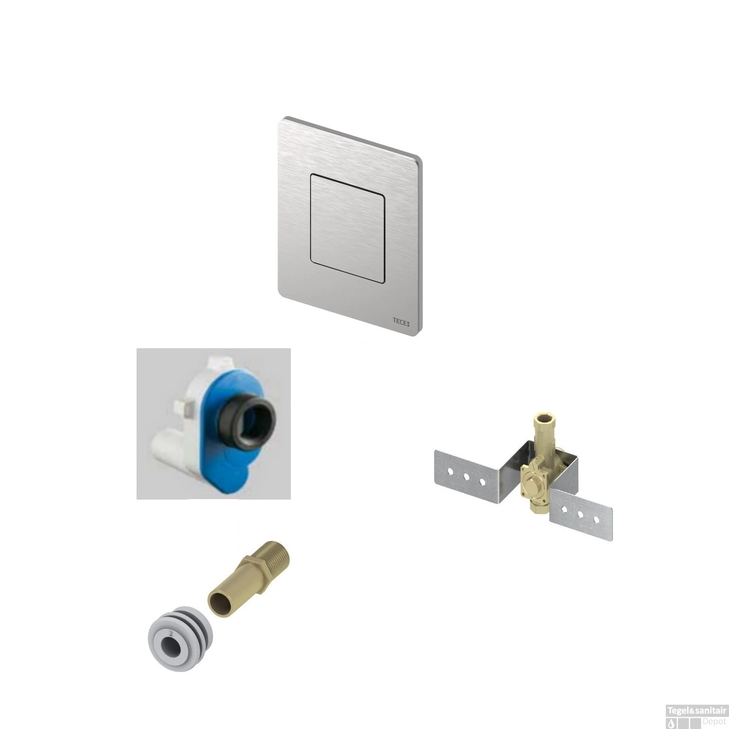 Urinoir Inbouw Set TECE Solid Tbv Urinoir Met Achteringang