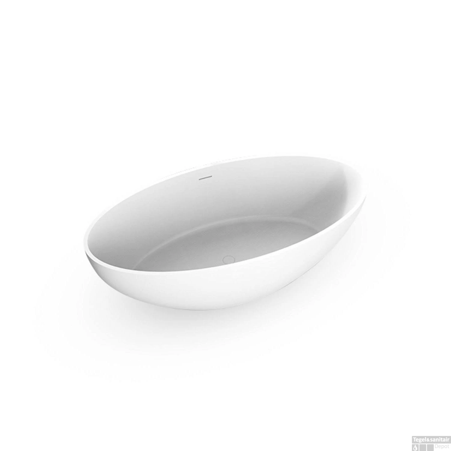 Vrijstaand Bad EH Design Modena 1800x850x560 Mm Solid Surface Mat Wit