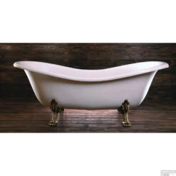 Vrijstaand Bad Sapho Charleston 188x80x71 Cm Wit Met Leeuwenpoten Brons -Badkamer Thuis vrijstaand bad sapho charleston 188x80x71 cm wit met leeuwenpoten brons 1