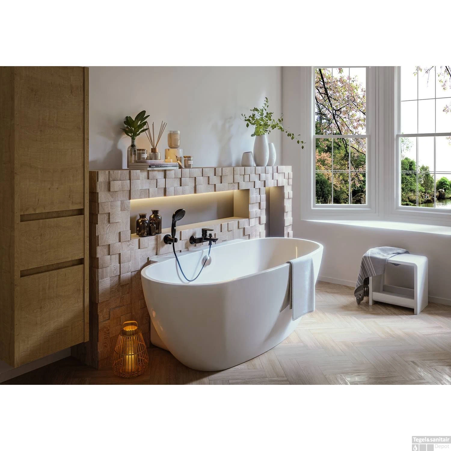 Vrijstaand Ligbad Allibert Asara 165x80x58 Cm Ovaal Wit 6 Vrijstaand Ligbad Allibert Asara 165x80x58 Cm Ovaal Wit - Afbeelding 4