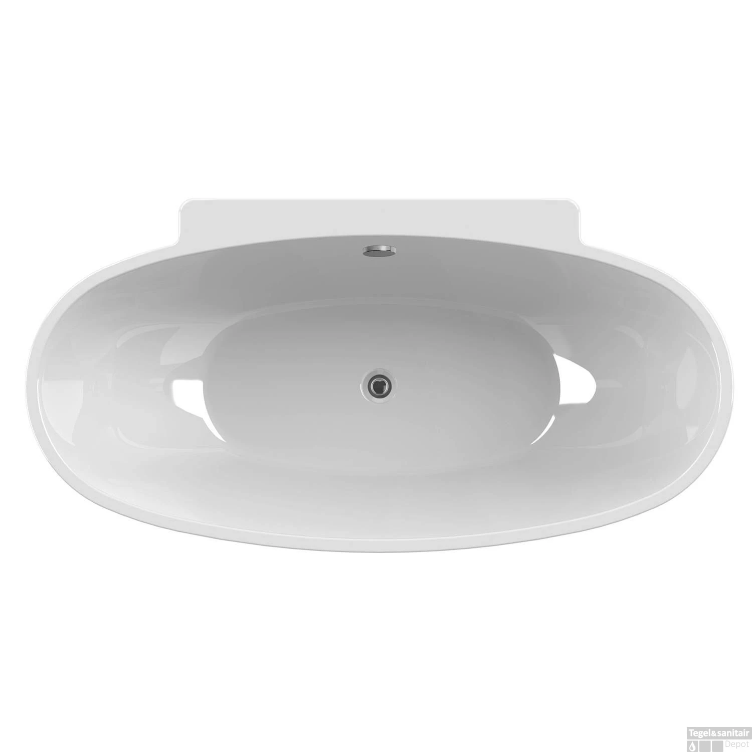 Vrijstaand Ligbad Allibert Asara 165x80x58 Cm Ovaal Wit 3 Vrijstaand Ligbad Allibert Asara 165x80x58 Cm Ovaal Wit