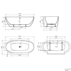 Vrijstaand Ligbad Allibert Asara 165x80x58 Cm Ovaal Wit 17 Vrijstaand Ligbad Allibert Asara 165x80x58 Cm Ovaal Wit -Badkamer Thuis vrijstaand ligbad allibert asara 165x80x58 cm ovaal wit tec