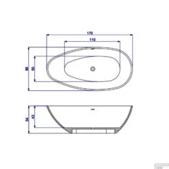 Vrijstaand Ligbad Salenzi Unica 170x86x54 Cm Solid Cast Mat Wit 9 Vrijstaand Ligbad Salenzi Unica 170x86x54 Cm Solid Cast Mat Wit -Badkamer Thuis vrijstaand ligbad salenzi unica 170x86x54 cm solid cast tech 2