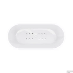 Vrijstaande Whirlpool Wiesbaden Libero 178x80x58.5 Cm Luchtsysteem Met Gunmetal Jets Glans Wit -Badkamer Thuis vrijstaande whirlpool wiesbaden libero 178x80x58.5 cm luchtsysteem met gunmetal jets glans wit shop