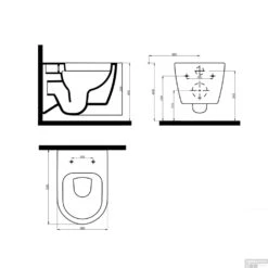 Geberit UP320 Toiletset Set13 Idevit Alfa Matzwart Randloos Met Matzwarte Drukplaat 16 Geberit UP320 Toiletset Set13 Idevit Alfa Matzwart Randloos Met Matzwarte Drukplaat -Badkamer Thuis wandcloset alfa 3104 2616 145 tech 22