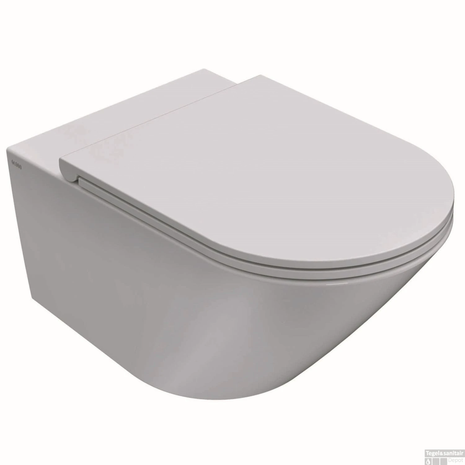 Wandcloset Globo Forty3 57x36 Cm Rimless Wit 4 Wandcloset Globo Forty3 57x36 Cm Rimless Wit - Afbeelding 2