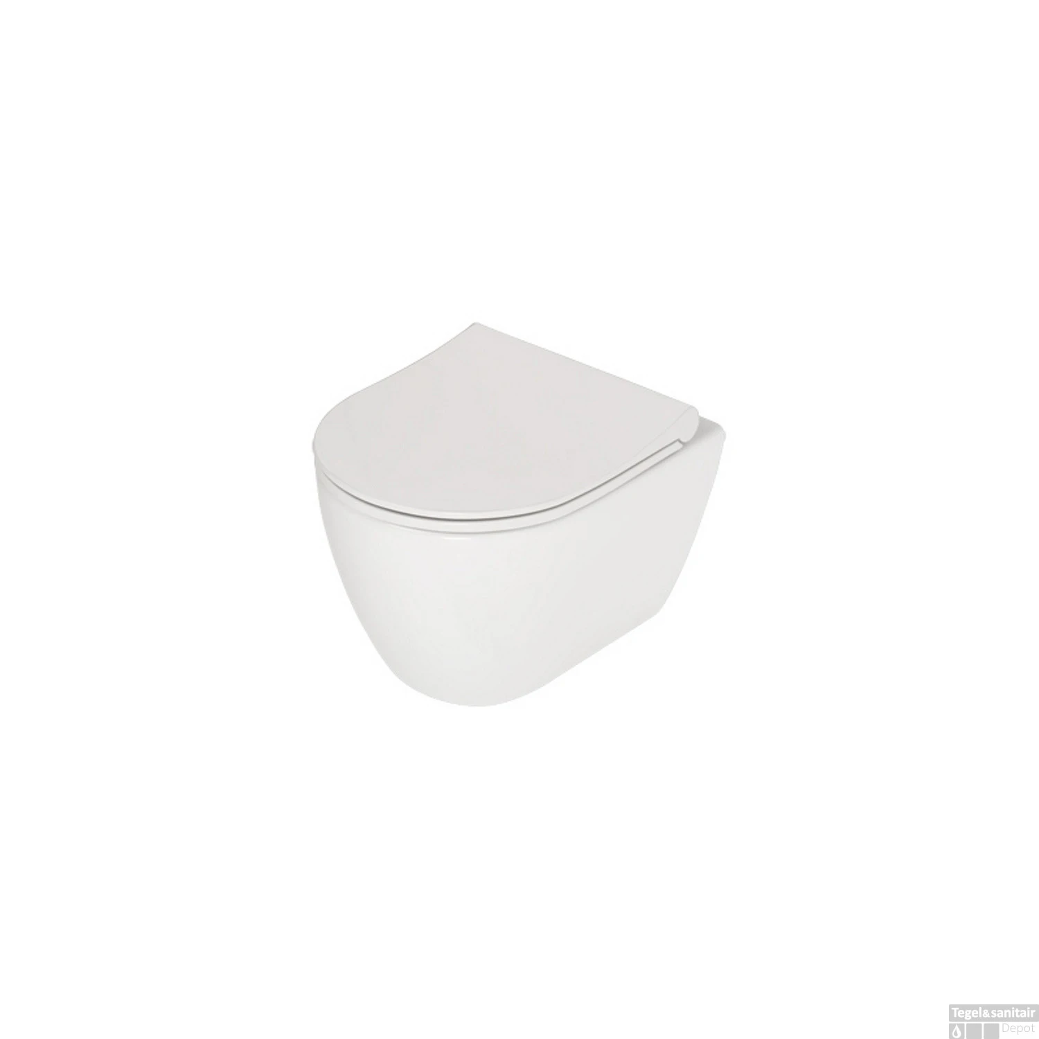 Wandcloset Plieger Lima Diepspoel Rimless Met Softclose Closetzitting Wit