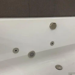 Whirlpool Boss & Wessing Dahlia Jetline 170x75 Cm Bodem Luchtsysteem Geborsteld RVS -Badkamer Thuis whirlpool boss wessing dahlia jetline 170x70 cm enkel systeem geborsteld rvs sfeer kopie 3