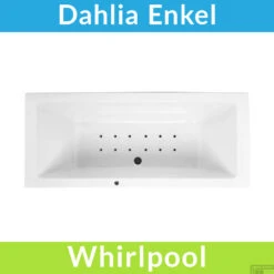 Whirlpool Boss & Wessing Dahlia Jetline 180x80 Cm Bodem Luchtsysteem Black Tin
