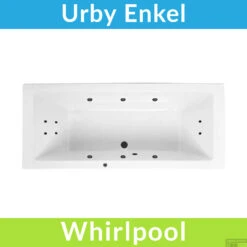Whirlpool Boss & Wessing Dahlia Jetline 190x90 Cm Enkel Systeem Black Tin