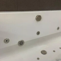 Whirlpool Boss & Wessing Urby Jetline 170x75 Cm Dubbel Systeem Geborsteld RVS -Badkamer Thuis whirlpool boss wessing urby jetline 170x75 cm dubbel systeem geborsteld rvs sfeer2