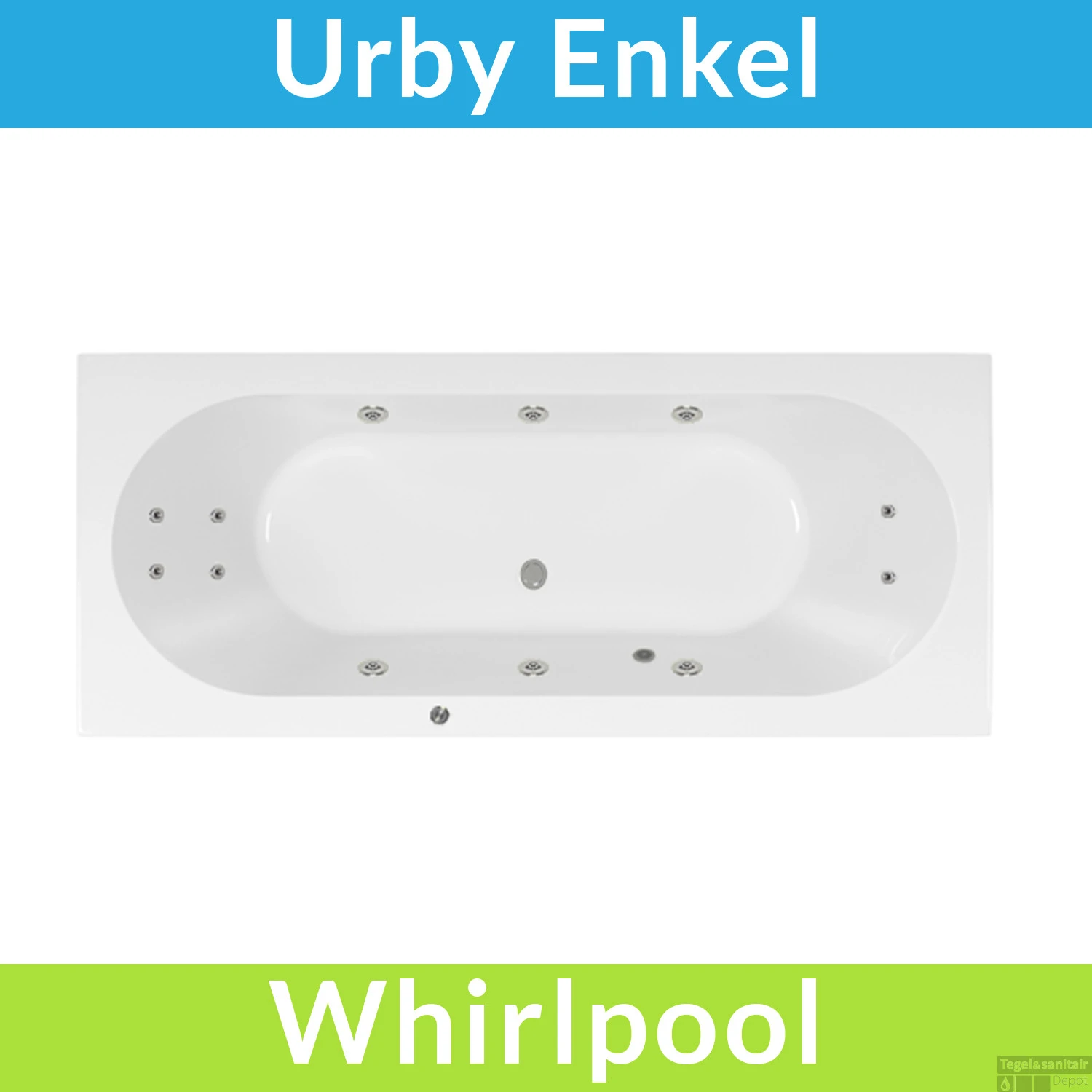 Whirlpool Boss & Wessing Urby Jetline 170x75 Cm Enkel Systeem Geborsteld RVS 3 Whirlpool Boss & Wessing Urby Jetline 170x75 Cm Enkel Systeem Geborsteld RVS