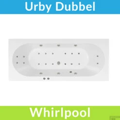 Whirlpool Boss & Wessing Urby Jetline 180x80 Cm Dubbel Systeem Geborsteld RVS