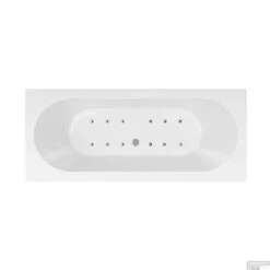 Whirlpool Boss & Wessing Urby 180x80 Cm Bodem Luchtsysteem -Badkamer Thuis whirlpool boss wessing urby dubbel 3 1