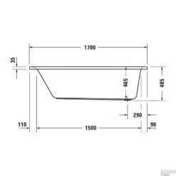 Whirlpool Duravit D-Neo Inbouw 170x75x48.5 Cm Wit -Badkamer Thuis whirlpool duravit d neo inbouw 170x75x48.5 cm wit tech2