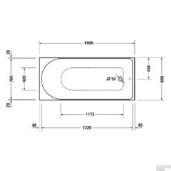 Whirlpool Duravit D-Neo Inbouw 180x80x48.5 Cm Wit -Badkamer Thuis whirlpool duravit d neo inbouw 180x80x48.5 cm wit tech