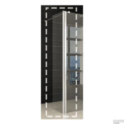 Wiesbaden Zijwand 30x200 Cm + Scharnierprofiel 10mm NANO Glas -Badkamer Thuis zijwand wiesbaden 30x200 20.3842 shop
