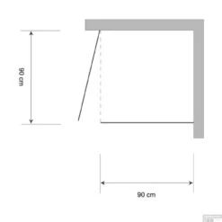 Inloopdouche Zijwand Plieger Class 3mm Glas 86/90x185cm Aluminium 7 Inloopdouche Zijwand Plieger Class 3mm Glas 86/90x185cm Aluminium -Badkamer Thuis zijwand plieger class 3mm glas 86 90x185cm aluminium tec 1